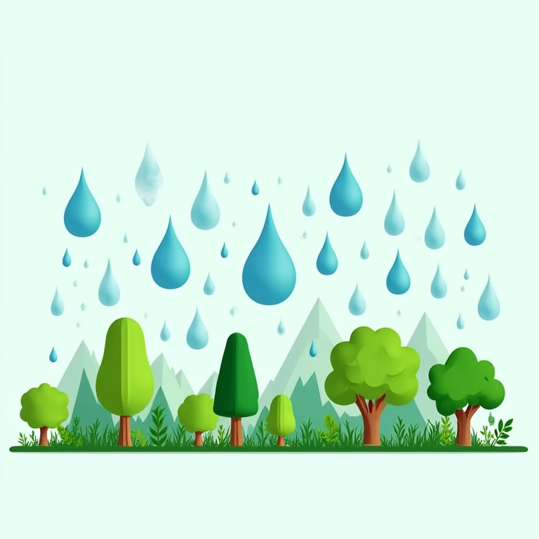 Impacto ambiental positivo da captação de água da chuva.