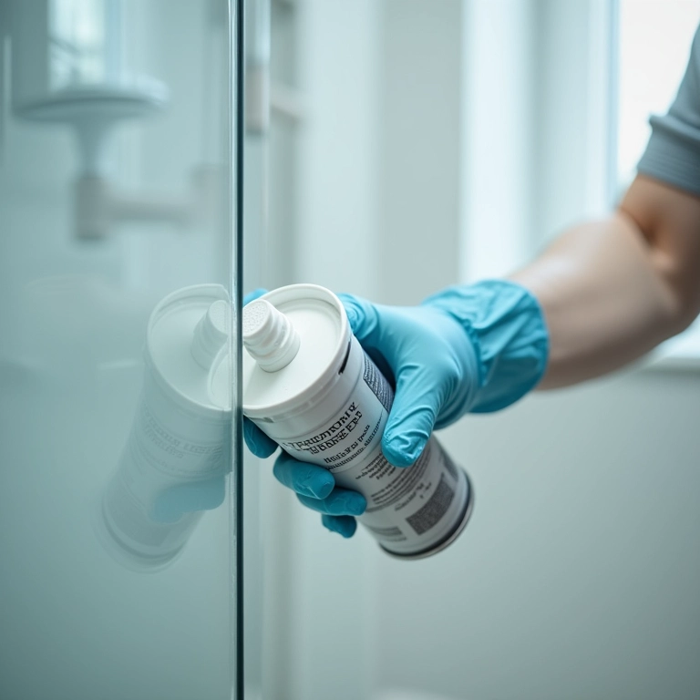 Impermeabilização do box de vidro.