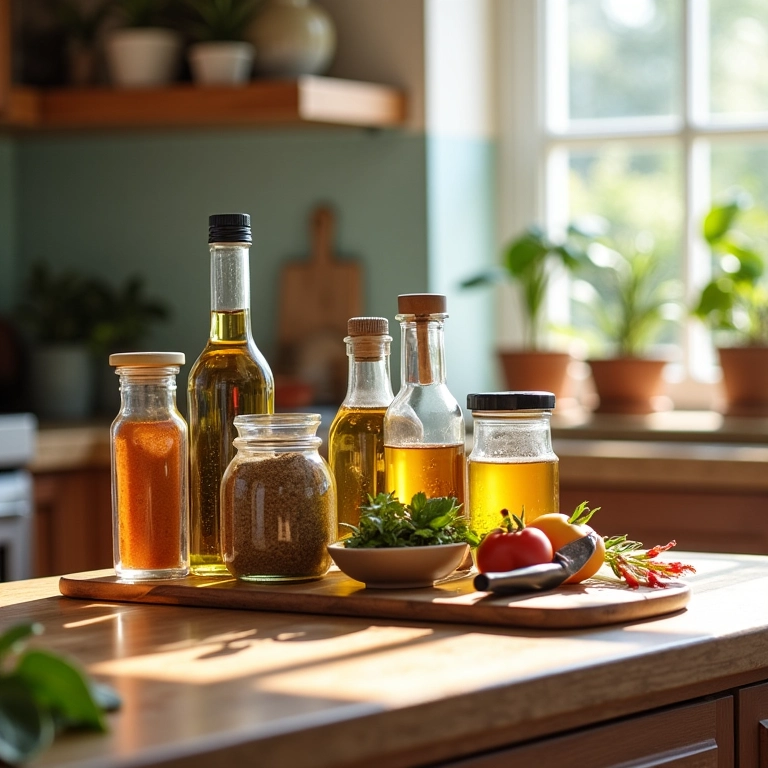 Ingredientes e utensílios ao alcance para facilitar o preparo das refeições.