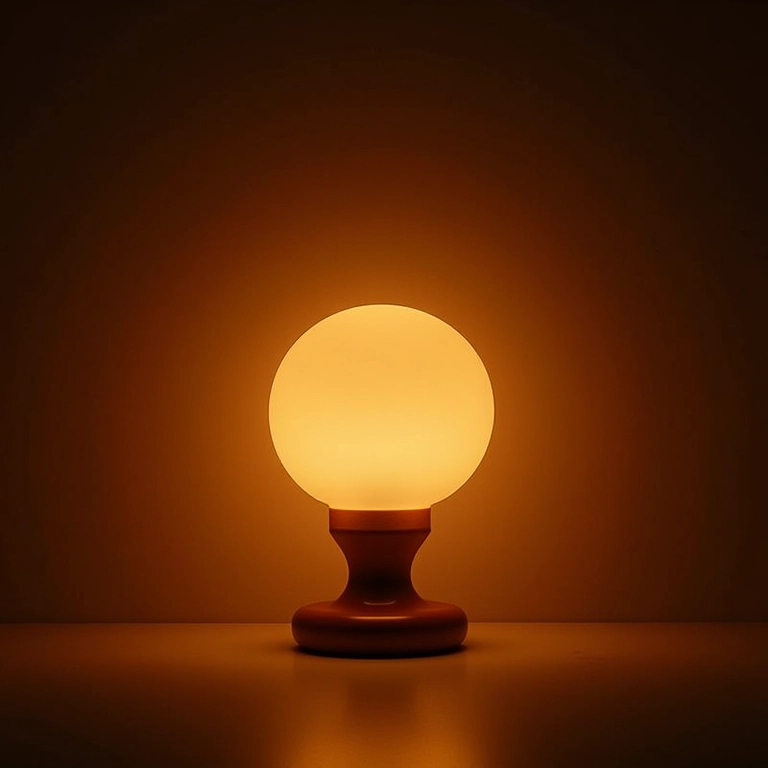 Luminária feita com cobogó iluminando um ambiente.