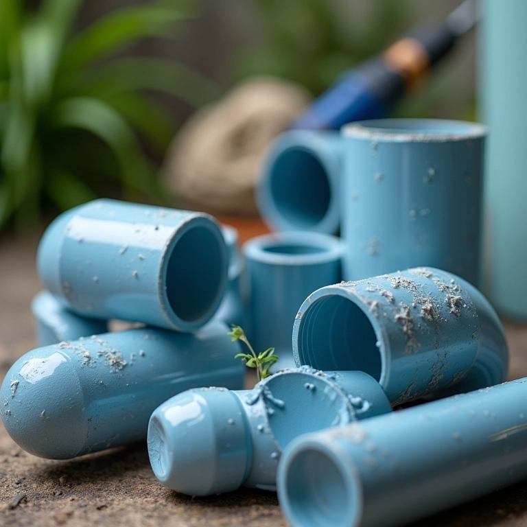 Materiais necessários para montar um captador de água da chuva.