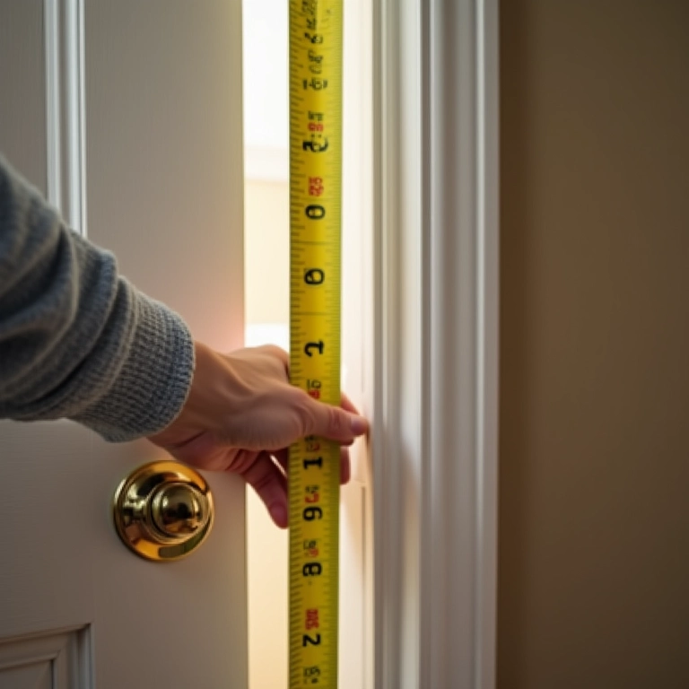 Medidas da porta de aço e abertura.