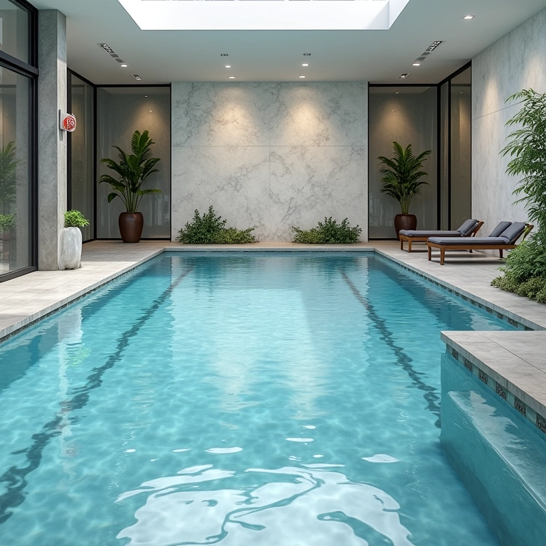 Melhor tipo de revestimento para piscina coberta.