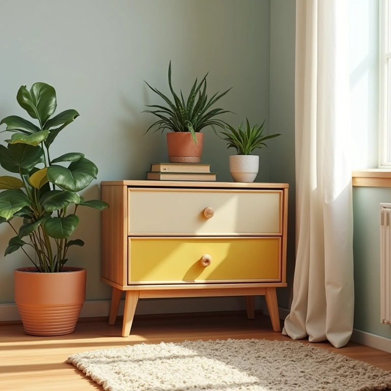 Mesa de centro com gavetas de canto: aproveitando cada espaço.