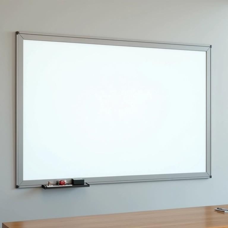 Planilha resumo organizada na mesa de escritório com lousa, otimizando a gestão de projetos.