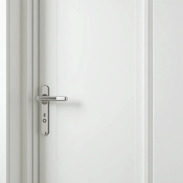 Porta personalizada com moldura de EVA autocolante branca.