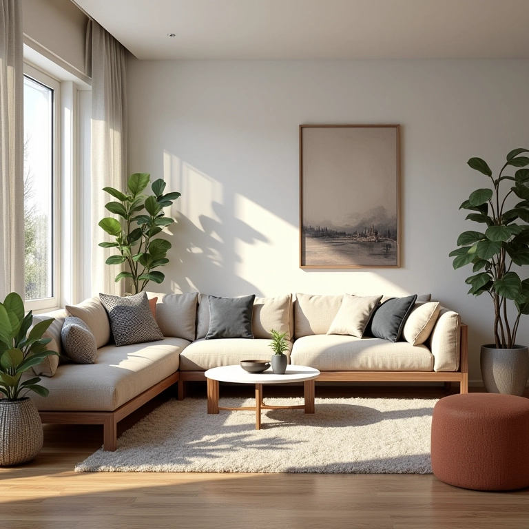 Sala de estar com dicas de layout e decoração.