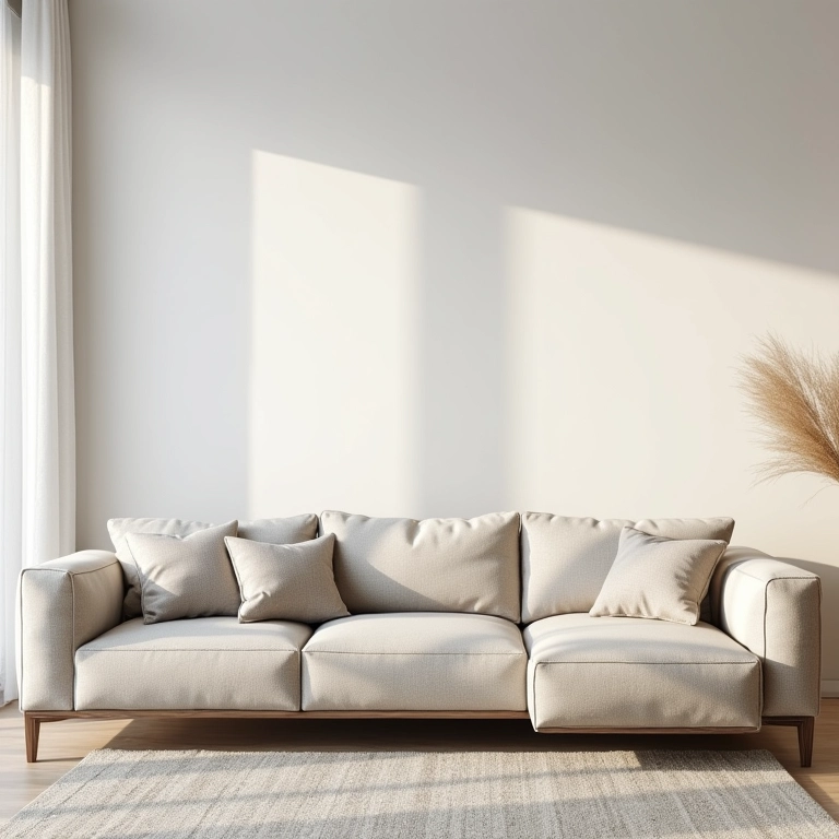 Sala de estar com sofá modular da Lider Interiores.