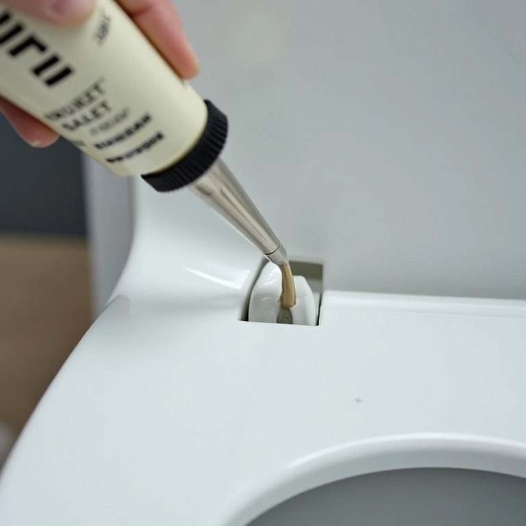 Silicone ideal para vedar a base do vaso sanitário.