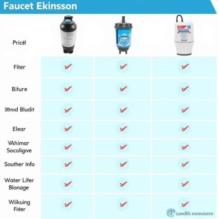 Tabela comparativa de torneiras com filtro