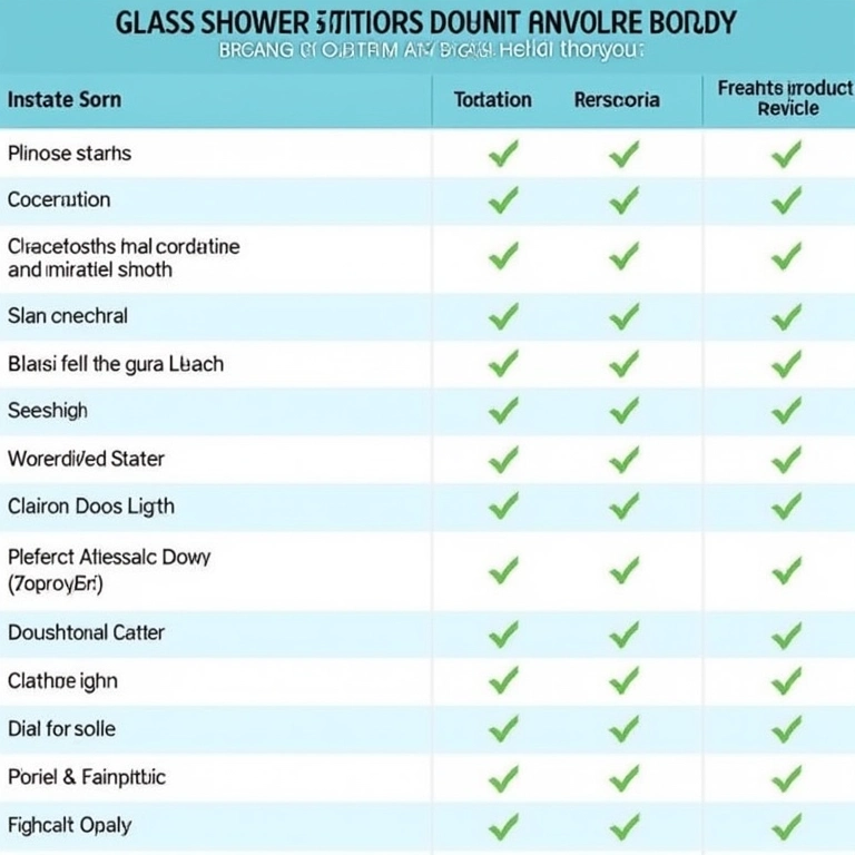 Tabela resumo dos produtos de limpeza para box.