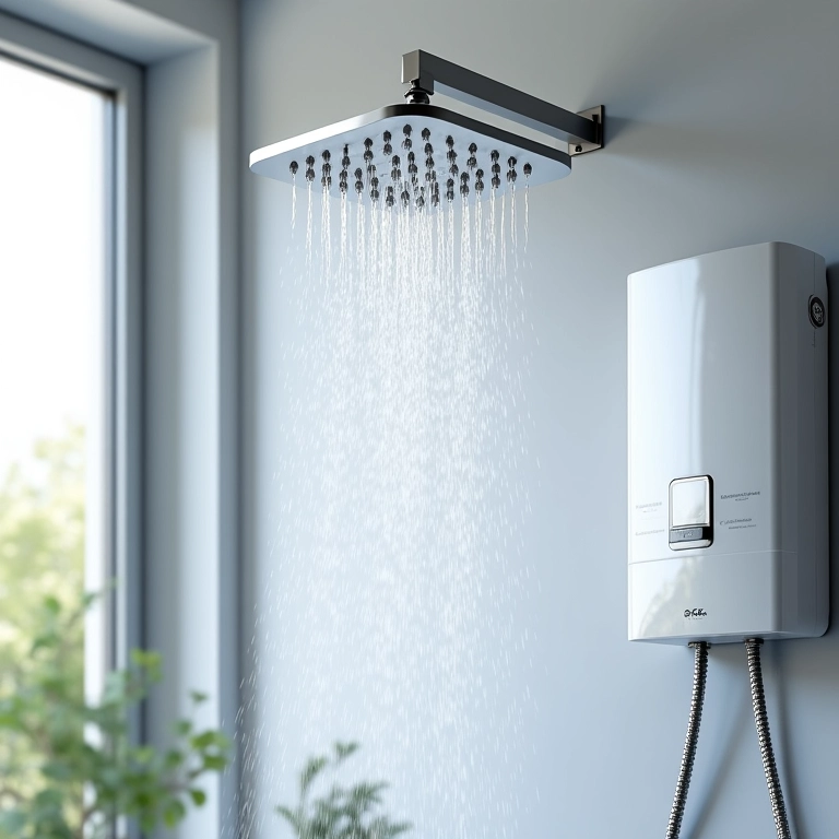 Tipos de aquecimento compatíveis com chuveiro de teto.