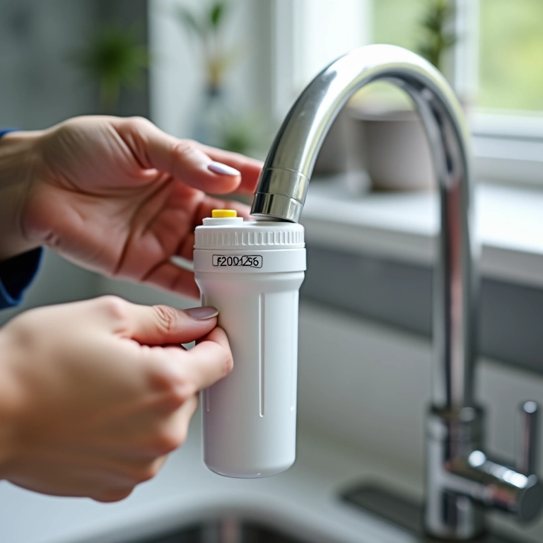 Troca do refil do filtro da torneira