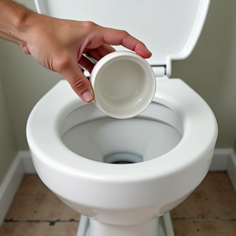 Troca do vedante do vaso sanitário.