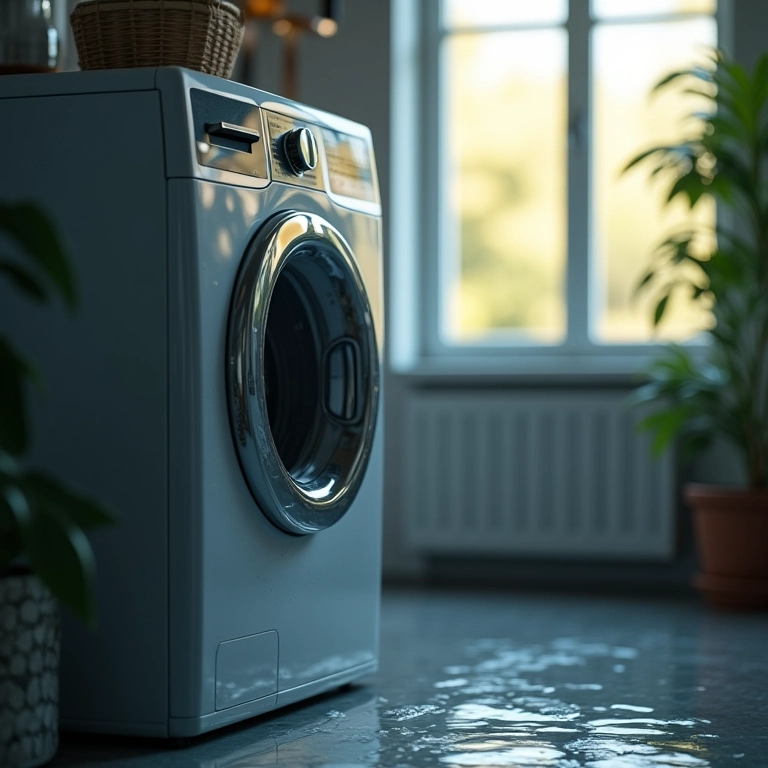 Utilização da água da chuva para lavar roupa.