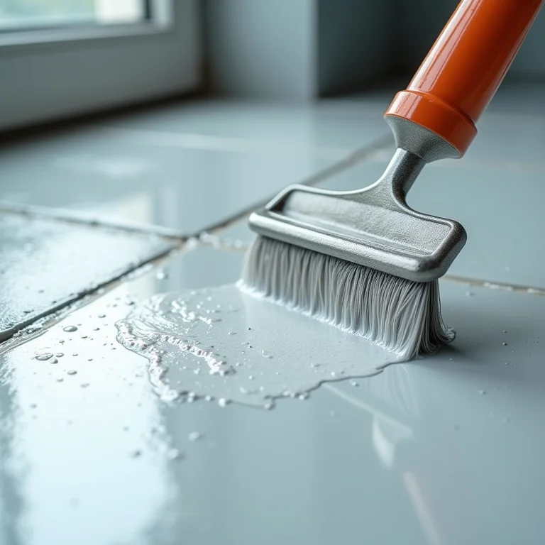 Acabamento brilhante do poliuretano em impermeabilização