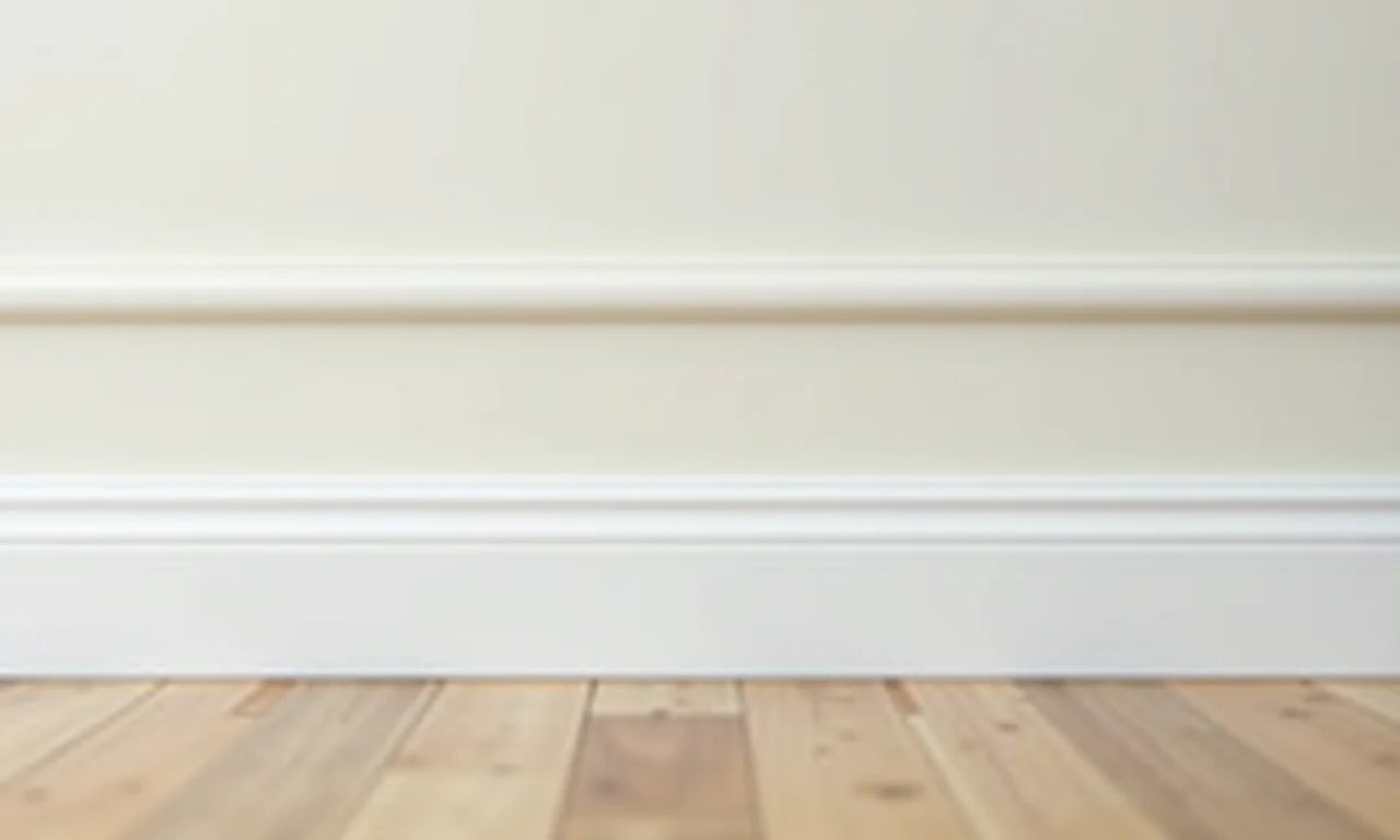 Acabamento impecável na pintura do rodapé.