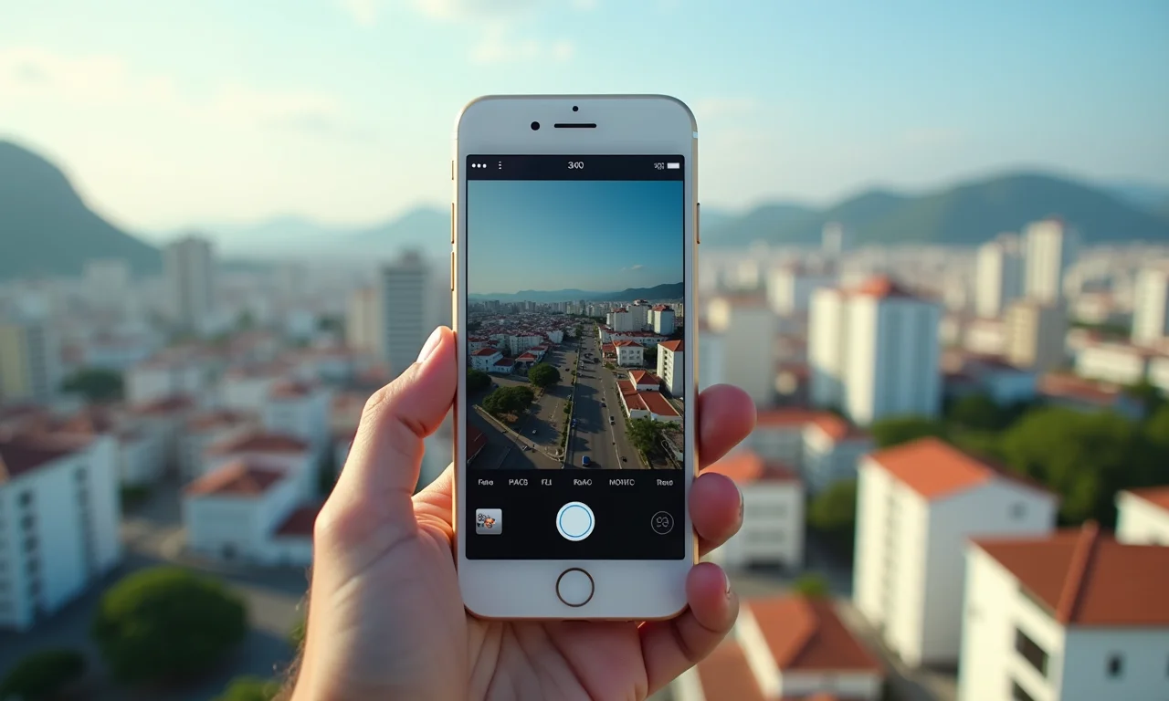 Acesso remoto da câmera 360 Wi-Fi via smartphone.