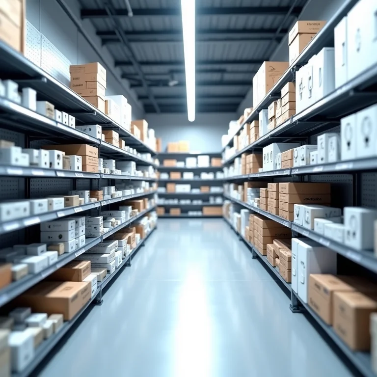 Acessórios elétricos em loja de construção