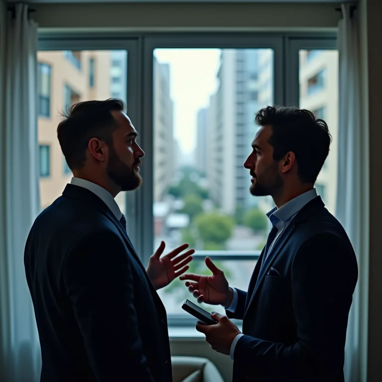 Administradores de condomínio revisando imagens de segurança