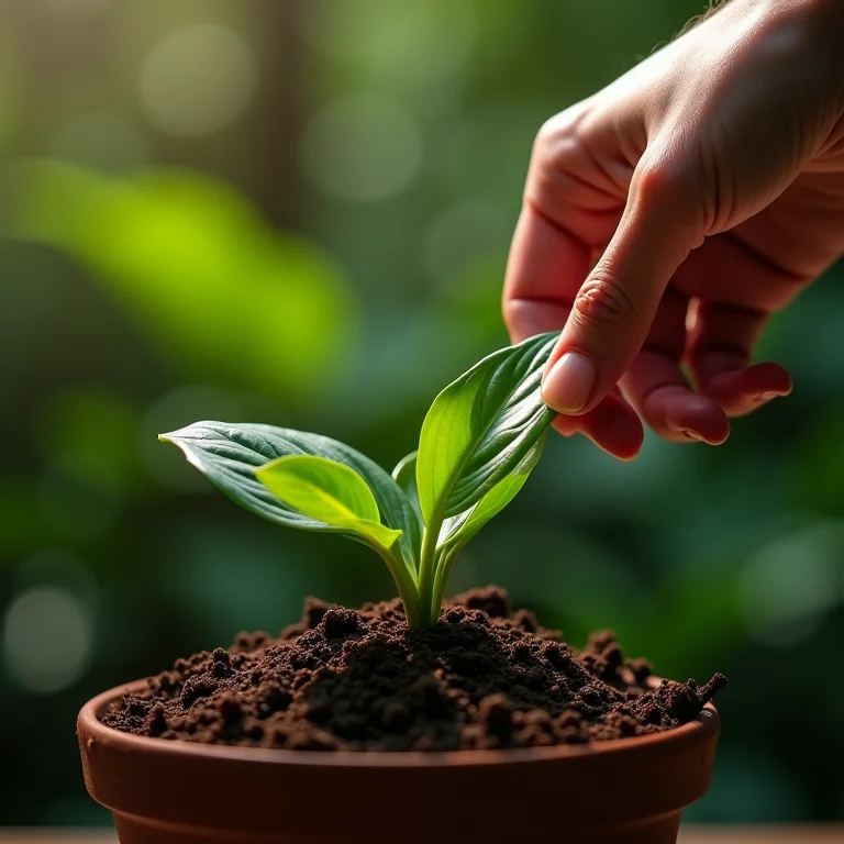 Adubando uma Aglaonema para um crescimento saudável