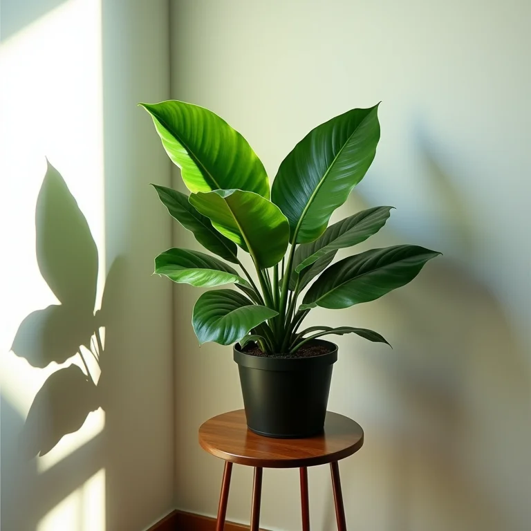 Aglaonema prosperando em um local bem iluminado