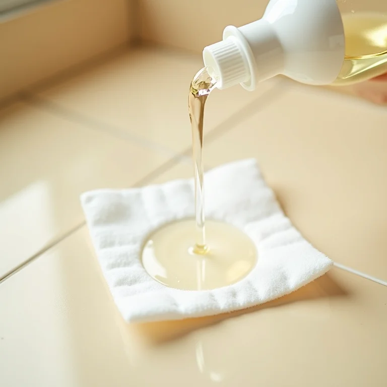 Água oxigenada para remover manchas amareladas do porcelanato.