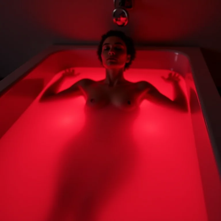 Alívio de dores com cromoterapia vermelha.