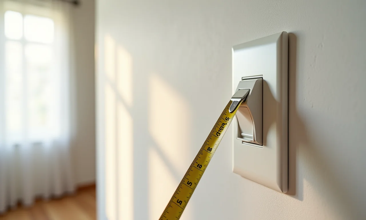 Altura ideal para instalação de interruptores.