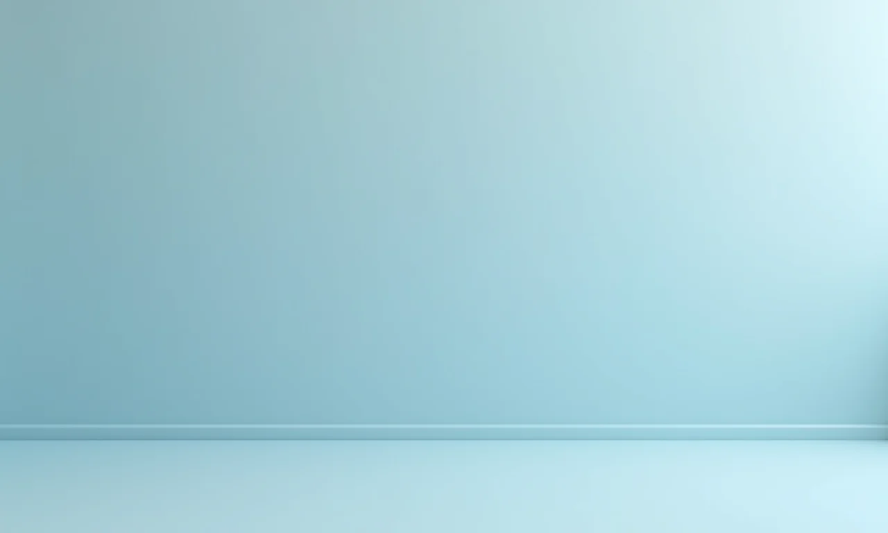 Armário de chão para banheiro azul claro com acabamento brilhante.