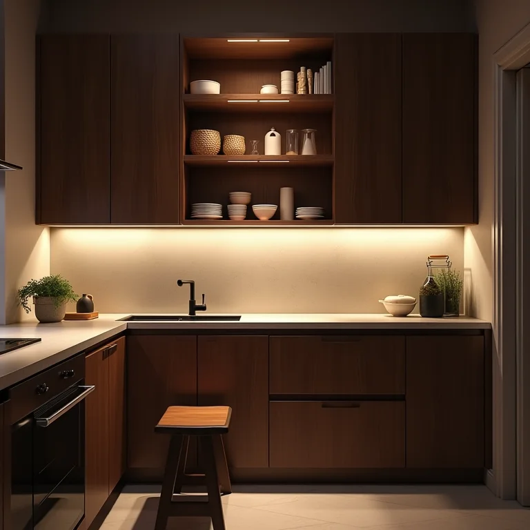 Armários de cozinha muito altos dificultando o acesso