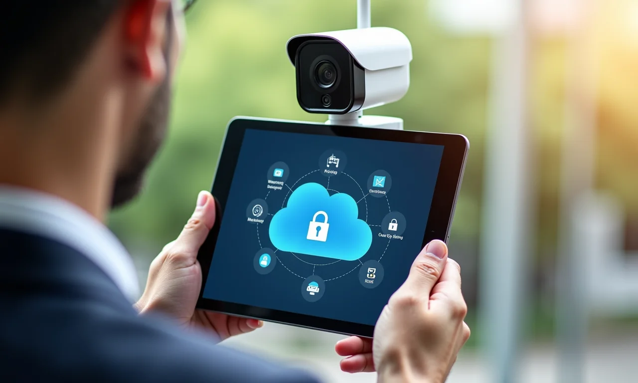 Armazenamento na nuvem da câmera 360 Wi-Fi, gravação contínua.