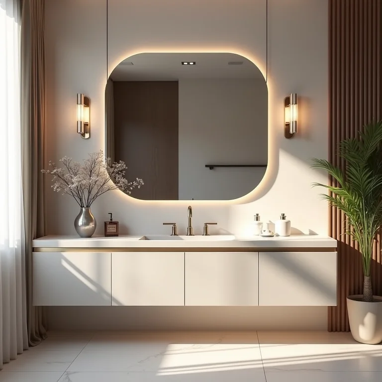 Bancada com cuba esculpida, sinônimo de elegância e praticidade