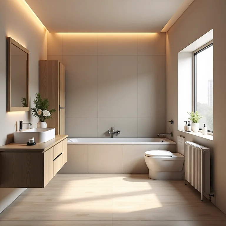 Banheiro pequeno com layout mal planejado