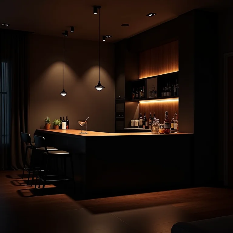 Bar com iluminação inadequada