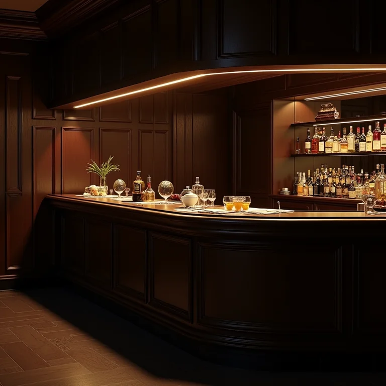 Bar na sala com pouca funcionalidade.