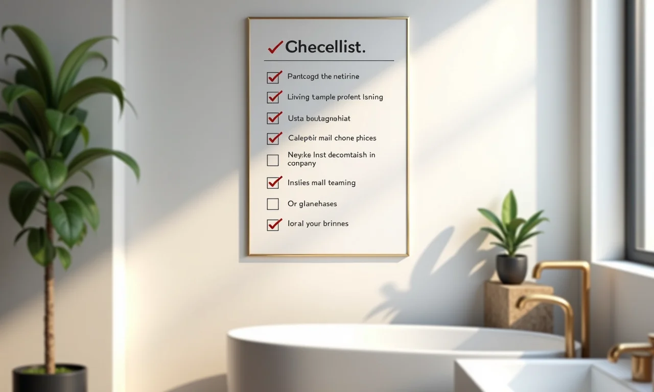 Checklist para reforma de banheiro pequeno.