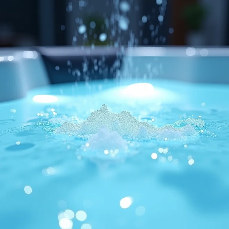 Close-up de jatos de hidromassagem.