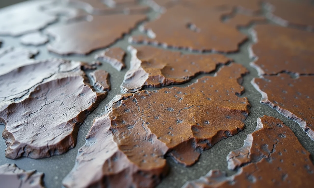 Close-up de Pedra São Tomé de alta qualidade, textura natural.