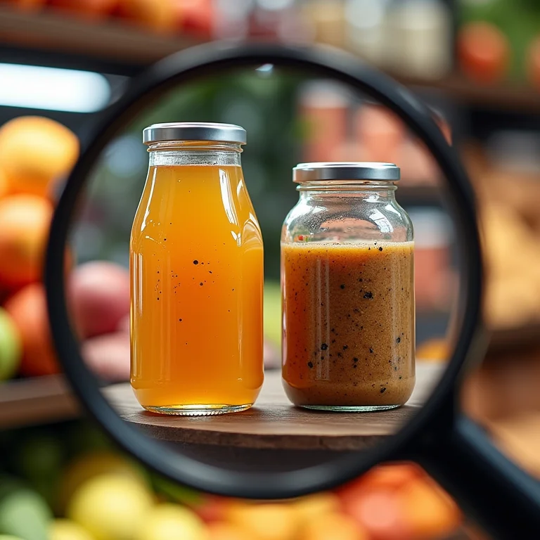 Comparação de preços de produtos similares no supermercado.