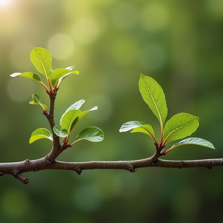 Comparação entre poda correta e poda com erro comum