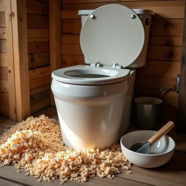 Componentes de um sistema de banheiro seco