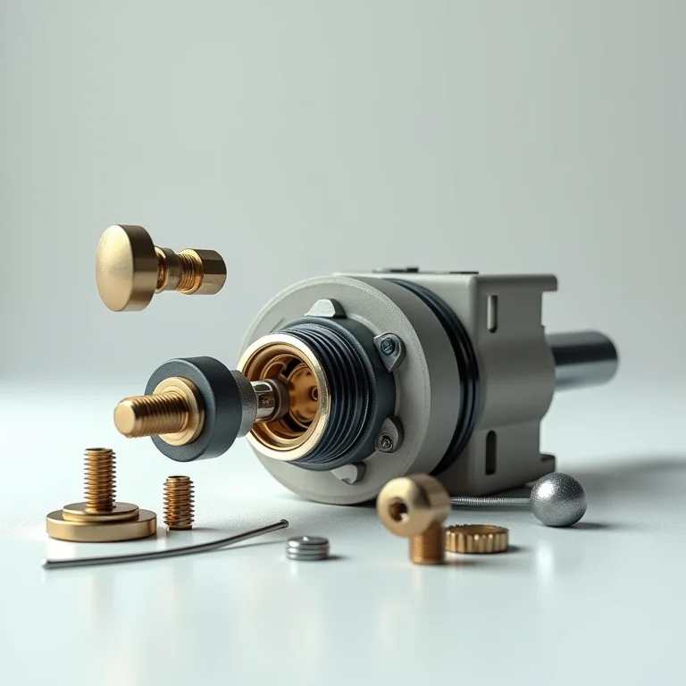 Componentes internos de um pressostato