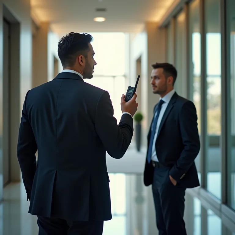 Comunicação eficiente entre equipe de segurança em condomínio