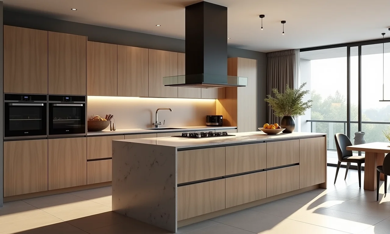 Cozinha moderna com detalhes sutis de ovelhas, dica de arquiteto.