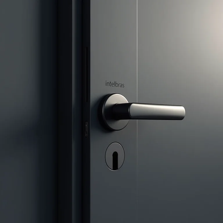 Design moderno da fechadura digital Intelbras