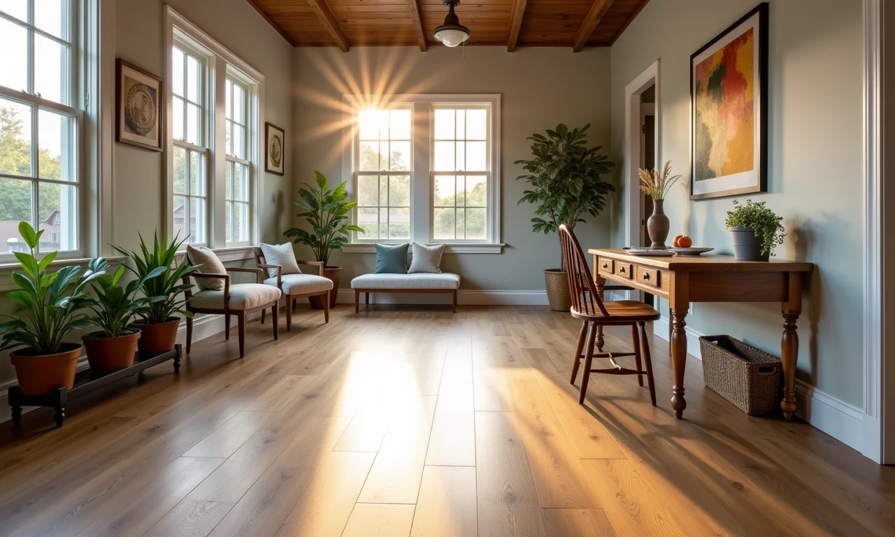 Designer escolhendo piso antiderrapante para asilo.