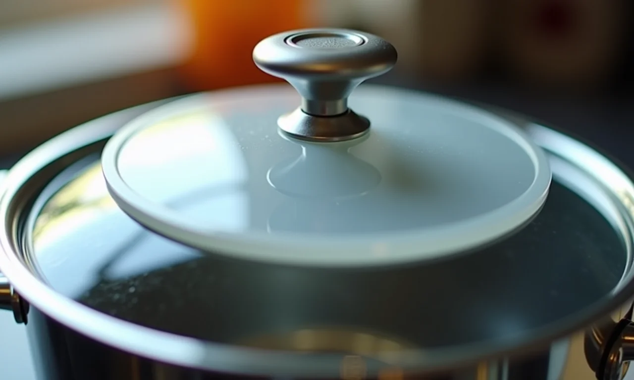 Detalhe da tampa de um pote de acrílico, mostrando o selo de borracha.