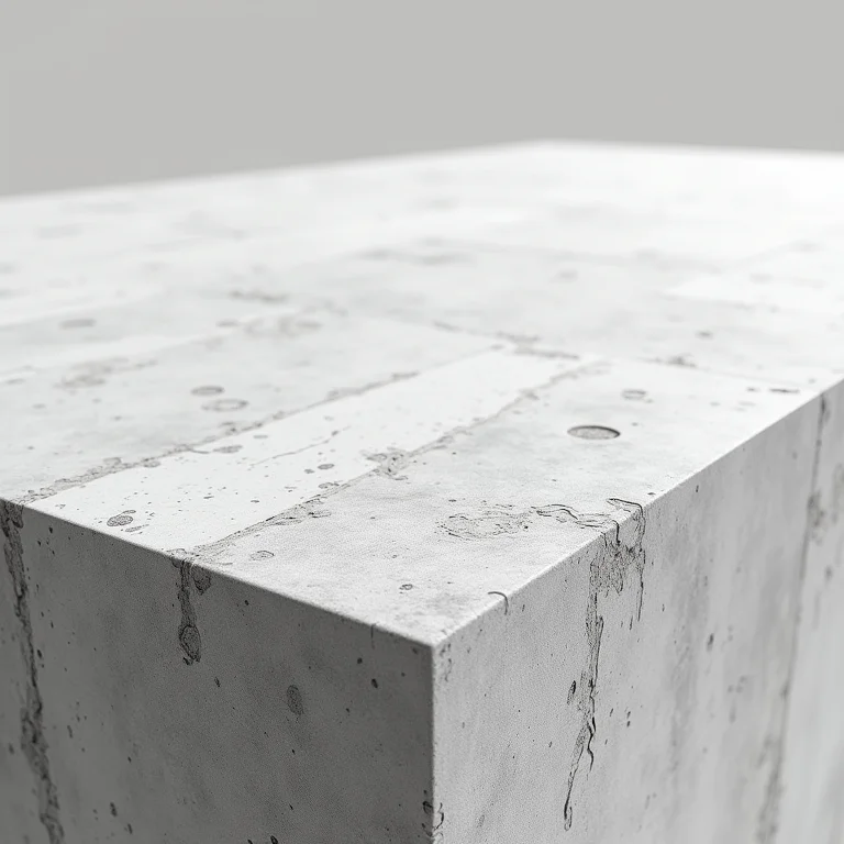 Detalhe da textura do cimento queimado.