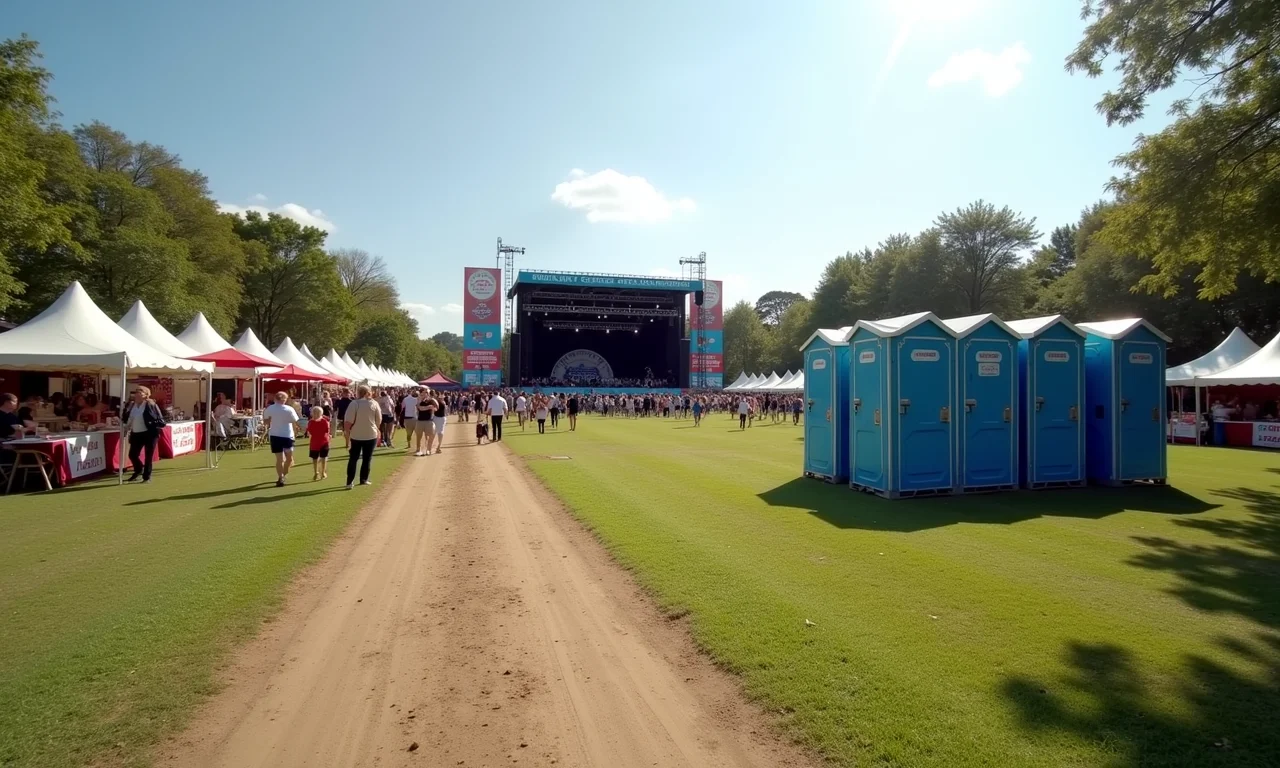 Dica extra: alugue banheiros químicos com antecedência.